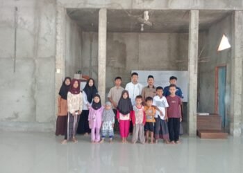 Suasana Pembukaan Pesantren Ramadhan Anak-Anak 1447 H di Masjid EL-MUQOFFA Air Batu