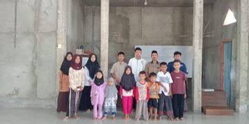 Suasana Pembukaan Pesantren Ramadhan Anak-Anak 1447 H di Masjid EL-MUQOFFA Air Batu